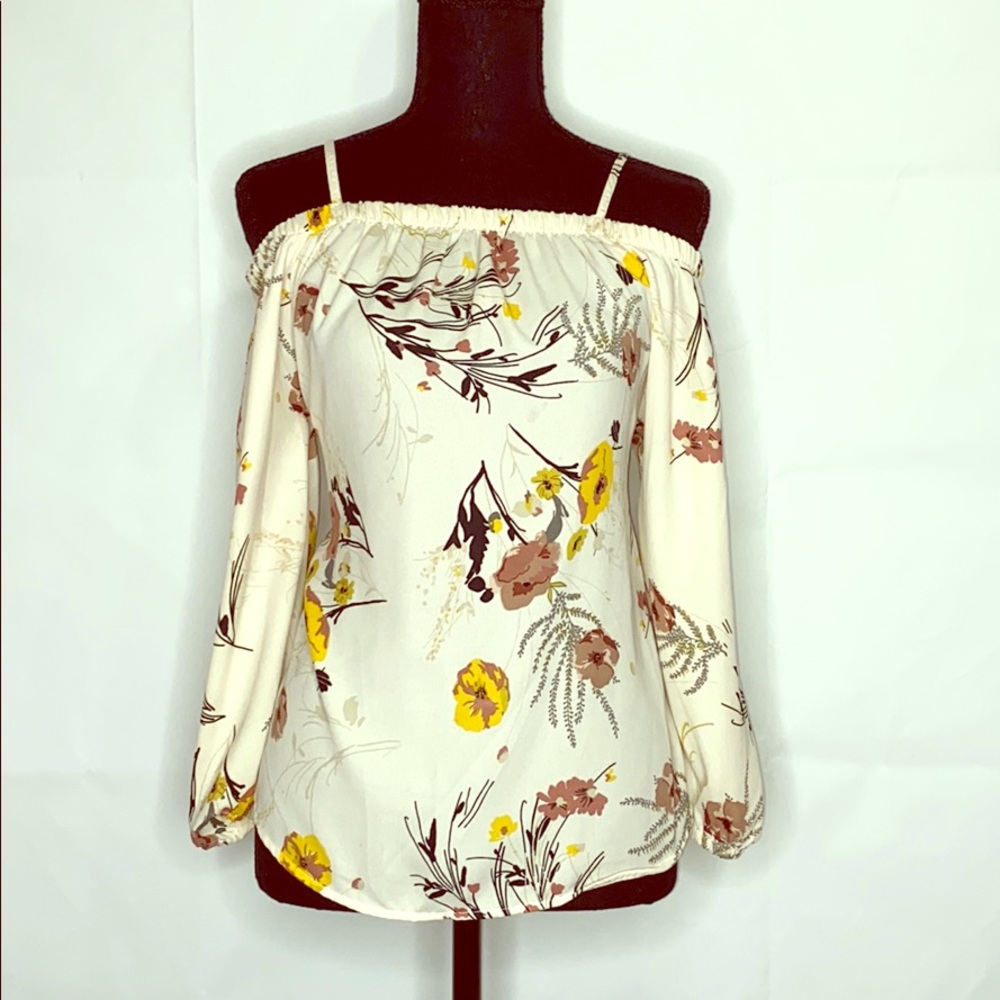Off the shoulder floral top